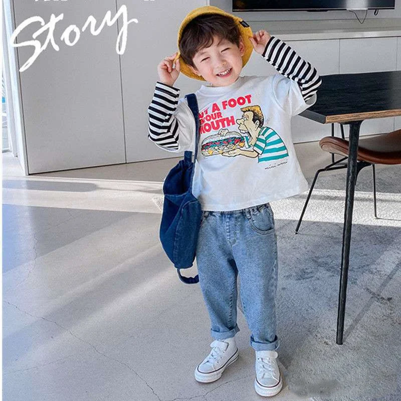 

Girl Leggings Kids Baby Long Jean Pants Trousers 2022 Luxury Spring Autumn Toddler Outwear Cotton Comfortable Children Clothing