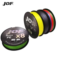 Línea de pesca serie JOF X8 II, 8 hebras, 500m, 300m, 150m, línea trenzada fuerte, multifilamento suave, línea de PE, pesca en agua de mar