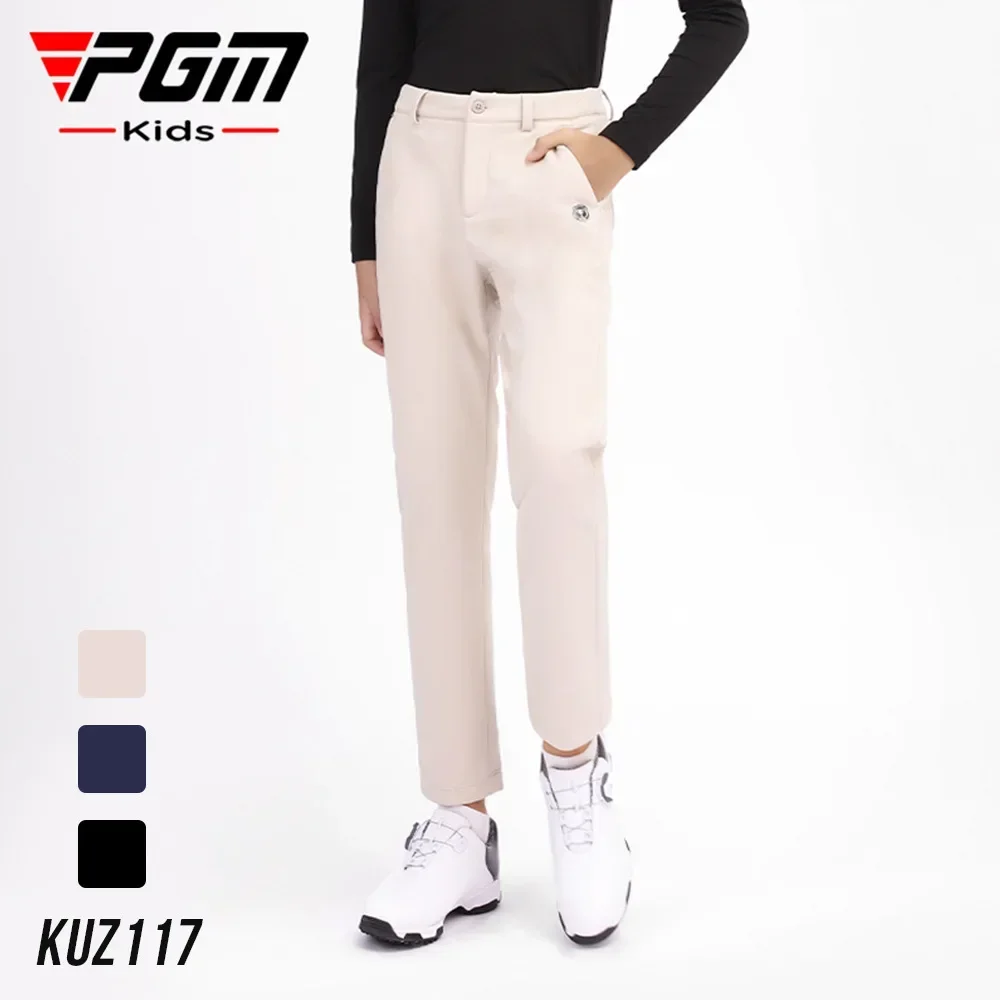 

PGM Golf Children's Sports Trousers Boys Pants Autumn and Winter Youth Clothing Warm Sports Pants