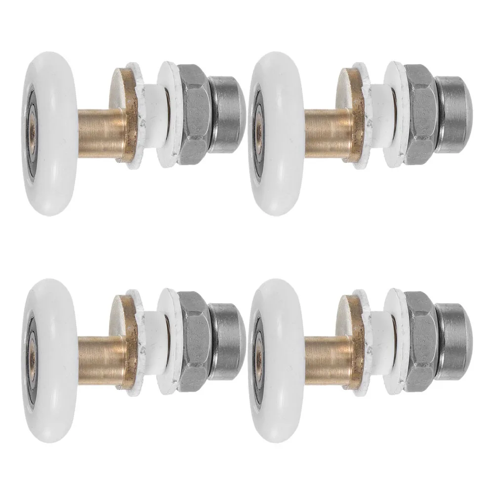

4Pcs Shower Door Rollers Replacement for Sliding Glass Doors Bathroom Pulley Smooth Slide Hardware Kit Shower Door Parts