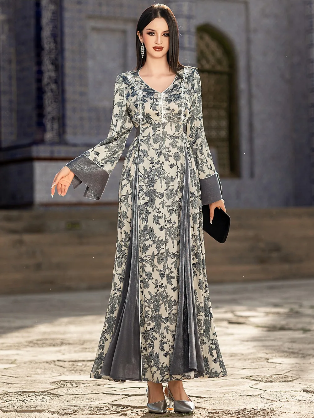 arabic ladies dress Dubai Arab Elegant Women Evening Maxi Muslim Islamic Abaya Kaftan Ramadan Everything Arab Women Taught Me