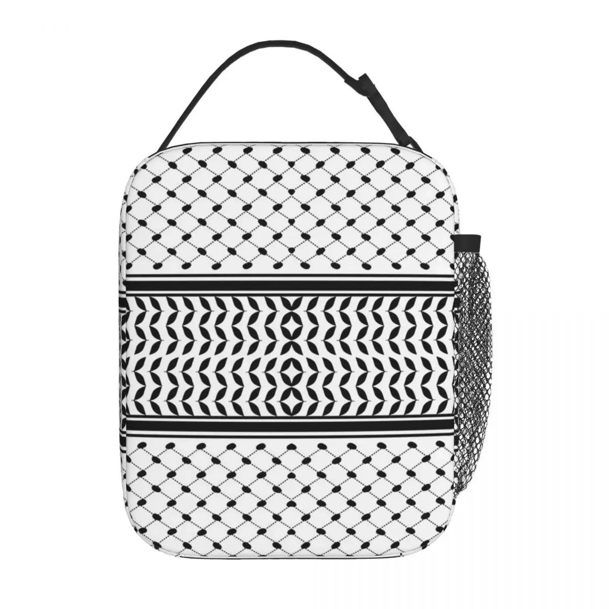 Palestinian Kufiyeh Pattern II Insulated Lunch Bag for Women Office Cooler Thermal Food Box Tote Portable Lunch Boxes Container