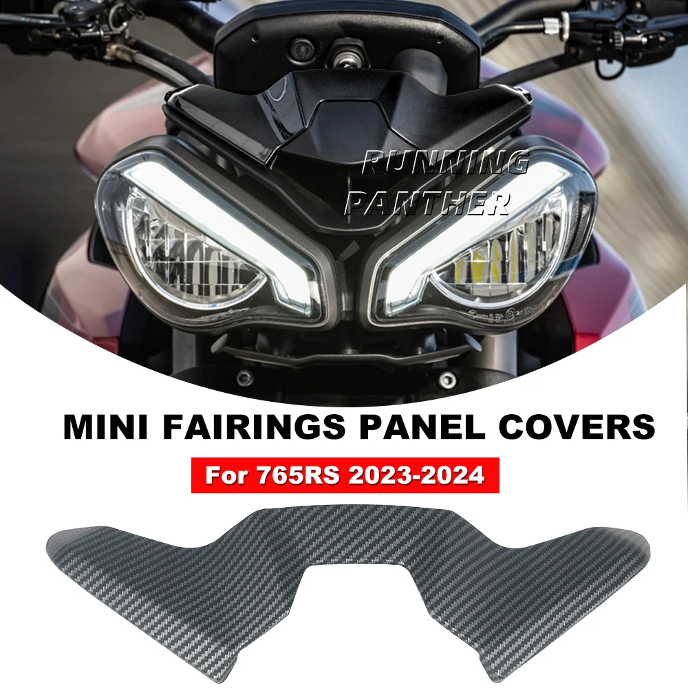 

For Triumph Street Triple 765R 765RS 2023 2024 Carbon Fibre flyscreen Motorcycle Accessories Motorcycle Mini fairing panel cover