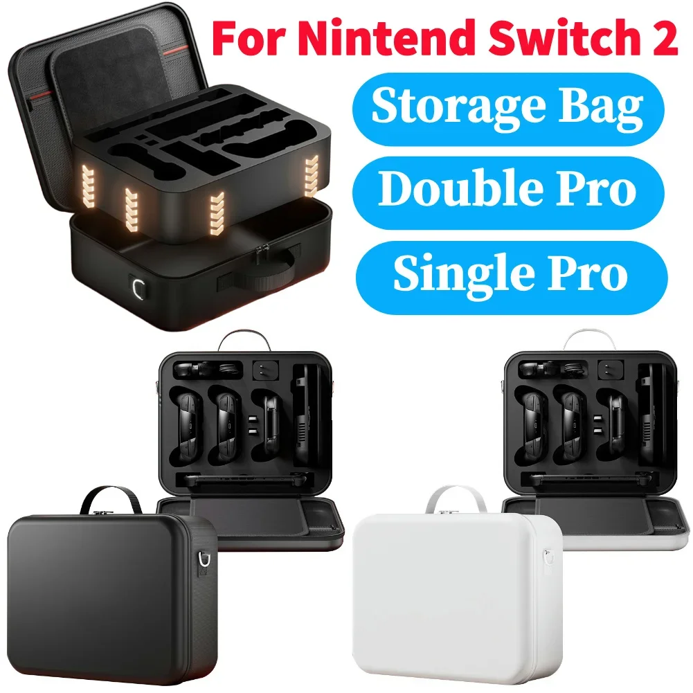 

Дорожная сумка для переноски Nintendo Switch 2: водонепроницаемая, с защитой от царапин, большая сумка для хранения аксессуаров и контроллеров Nintendo Switch 2