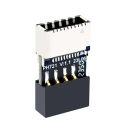 Mainboard USB2.0 9PIN to Type-C TypeE 20Pin Female Adapter Efficient and Sturdy High Speed