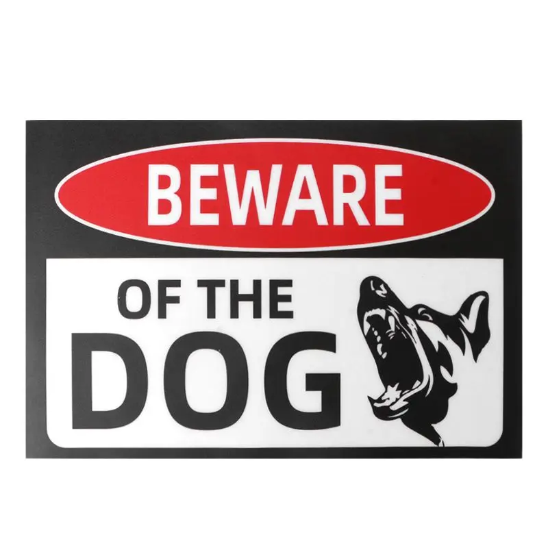 Beware of Dog Sticker 12 x 8 Inches Warning Window Stickers Decal for Car Home Window Door Warning Security Sticker