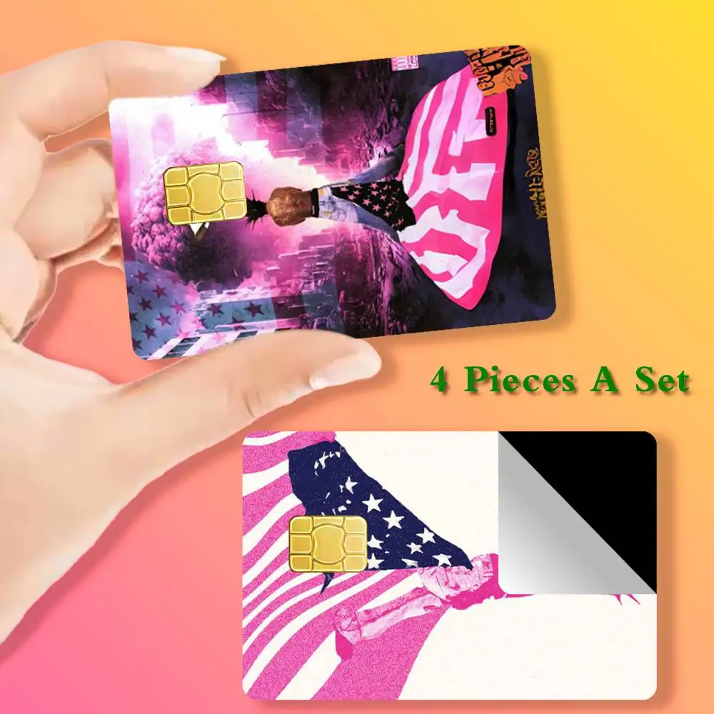 

Lil Uzi Vert Pink Tape Card Stickers Cover Film Sticker for Debit Credit Bank Card Waterproof