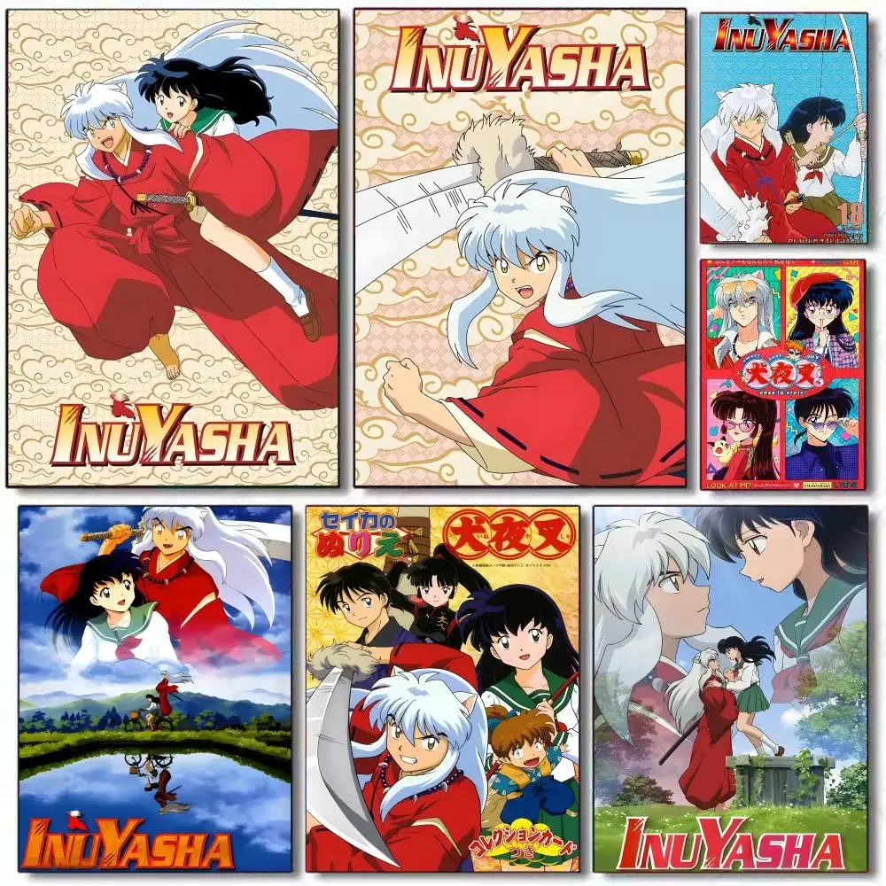Comics I-Inuyasha Painting Calligraphy Wall Art HD Canvas Oil Painting Posters Prints Home Bedroom Living Room Decor Gift