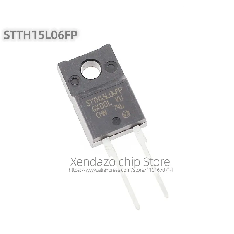 5pcs/lot STTH15L06FP STTH15L06 TO-220F-2 package Original genuine 15A 600V Schottky diode