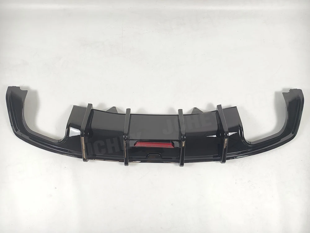 JCHEY ABS Gloss Black Rear Bumper Lip Diffuser Spoiler With Lamp for Audi A5 Sline S5 B9 Sport 2017-2020 Rear Lip Diffuser - view 3