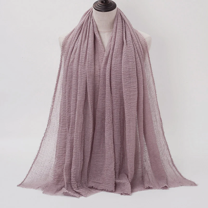 Summer Cotton Linen Scarf For Women Lady Solid Color Thin Scarves Soft Shawl Foulard Viscose Spring Female Wrap Shawls New