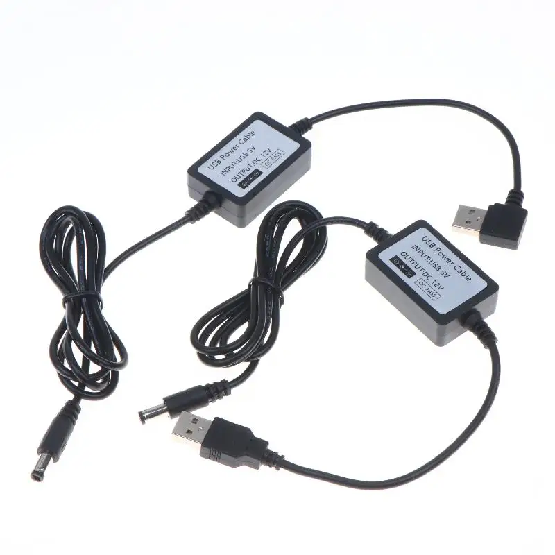Hot Sale 1PCS DC-DC 5V To 9V 12V 1A Step Up USB Boost Cable Power Converter Adapter 5.5x2.1mm For Power Connector