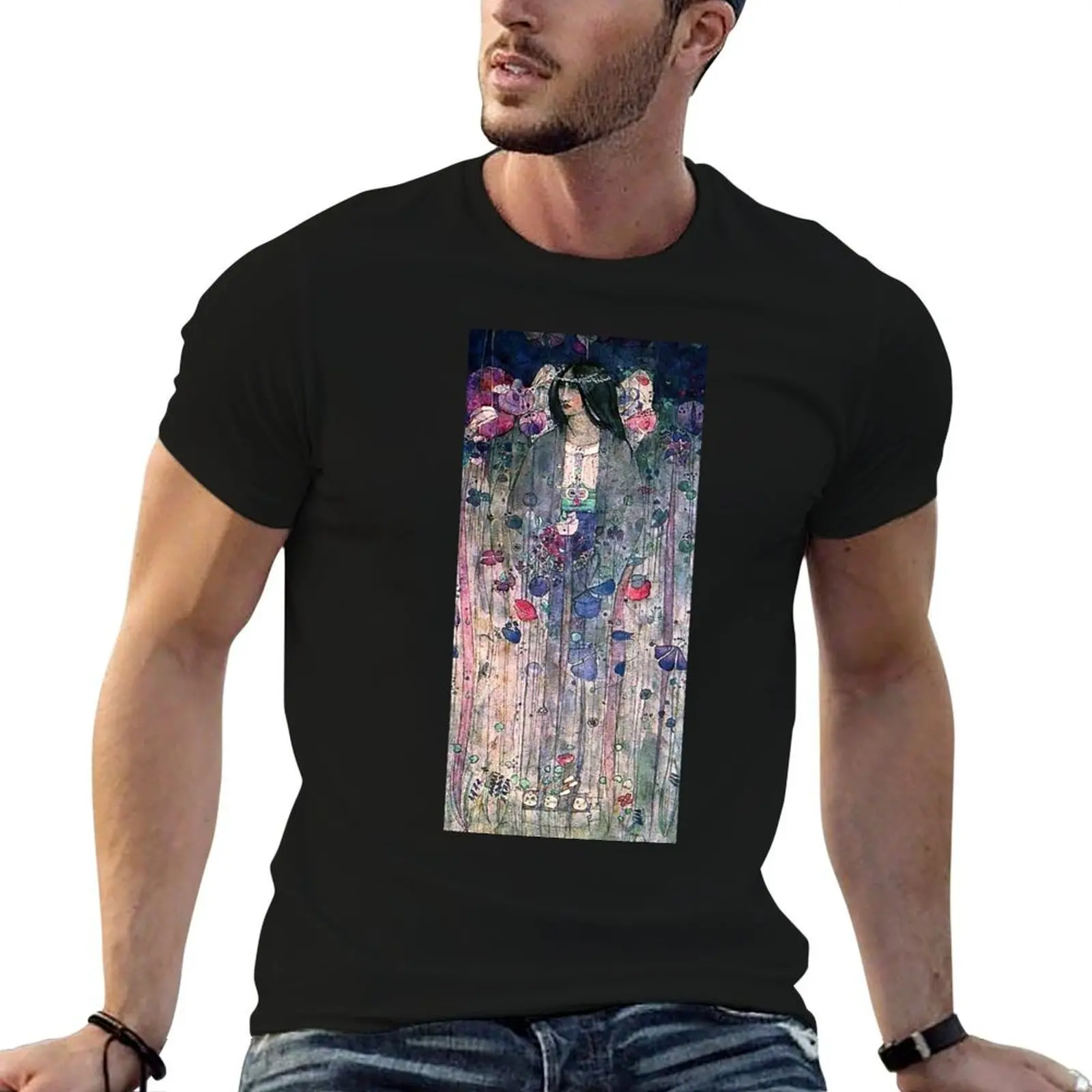 

Charles Rennie Mackintosh In Fairyland 1897 T-Shirt cotton tshirt 100% man t shirt luxury t shirts with prints T-shirt