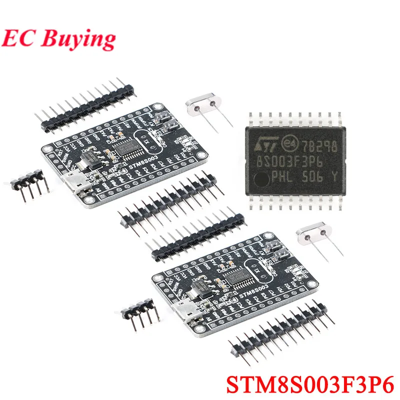 2Pcs/1pc STM8S003F3P6T Development System Board Module STM8 STM8S003F3P6 16MHZ IIC I2C SPI STM8S003 3.3-5V