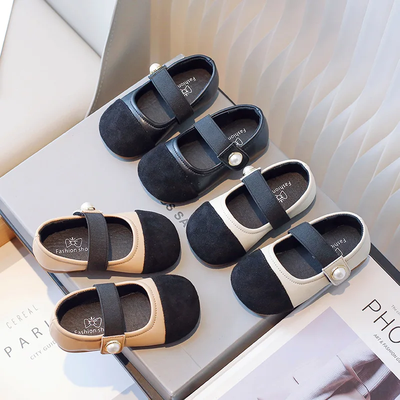 2026 New Autumn Princess Flat Shoes for Baby Girls Kids Autumn Vintage Soft-sole Flatties with Low Uppers Children Flats
