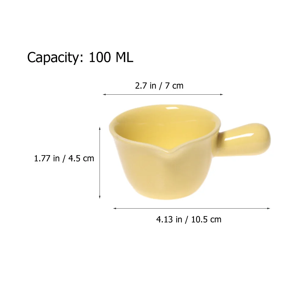 

5Pcs Ceramic Milk Jug Premium Material Easy Clean Unique Spout Multipurpose Home Coffee Shop Use Creamer Pitcher