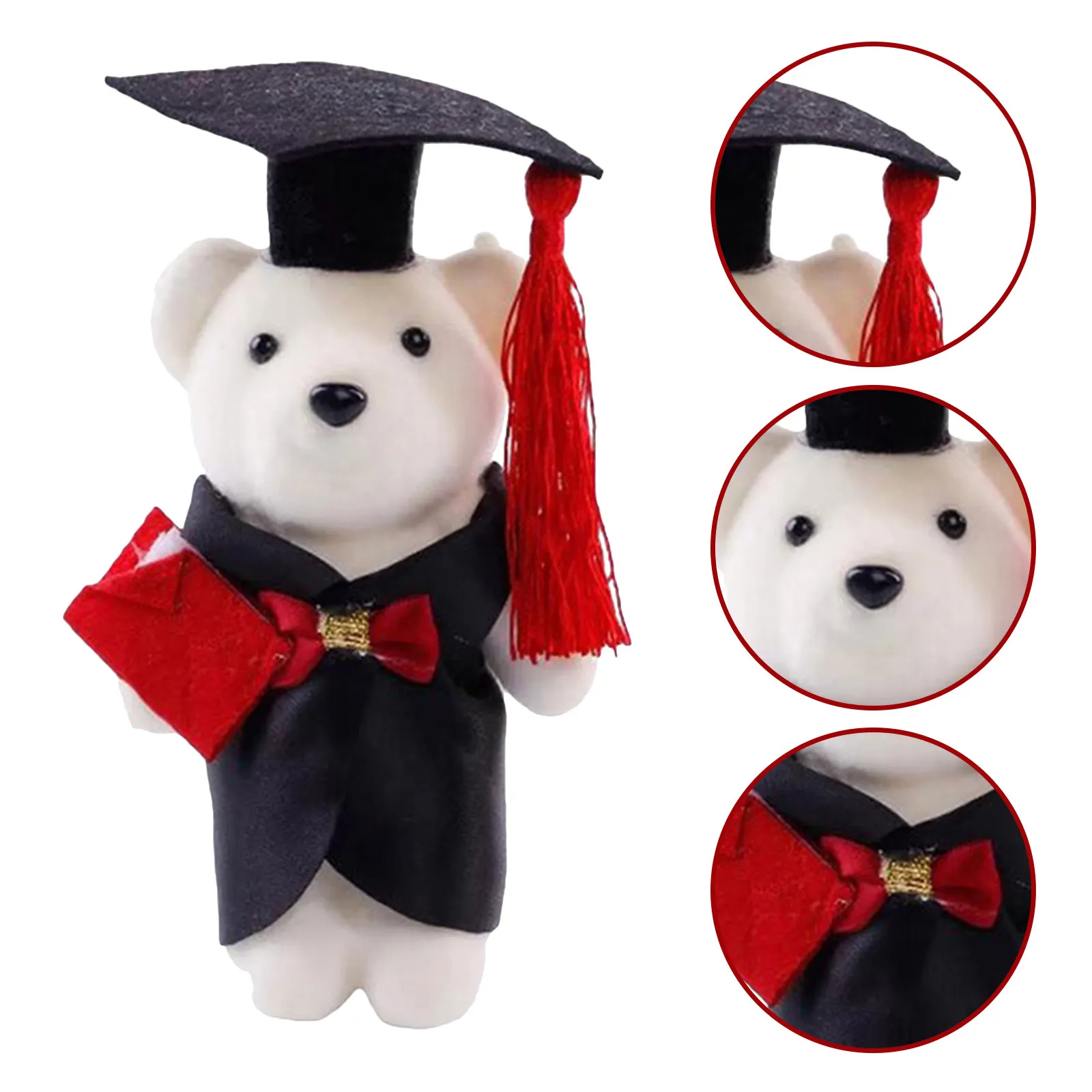 

10Pcs Small Graduation Bear Soft Stuffed Animal for DIY Grad Floral Arrangements Grad Ceremony Decor Keepsake Present Gift
