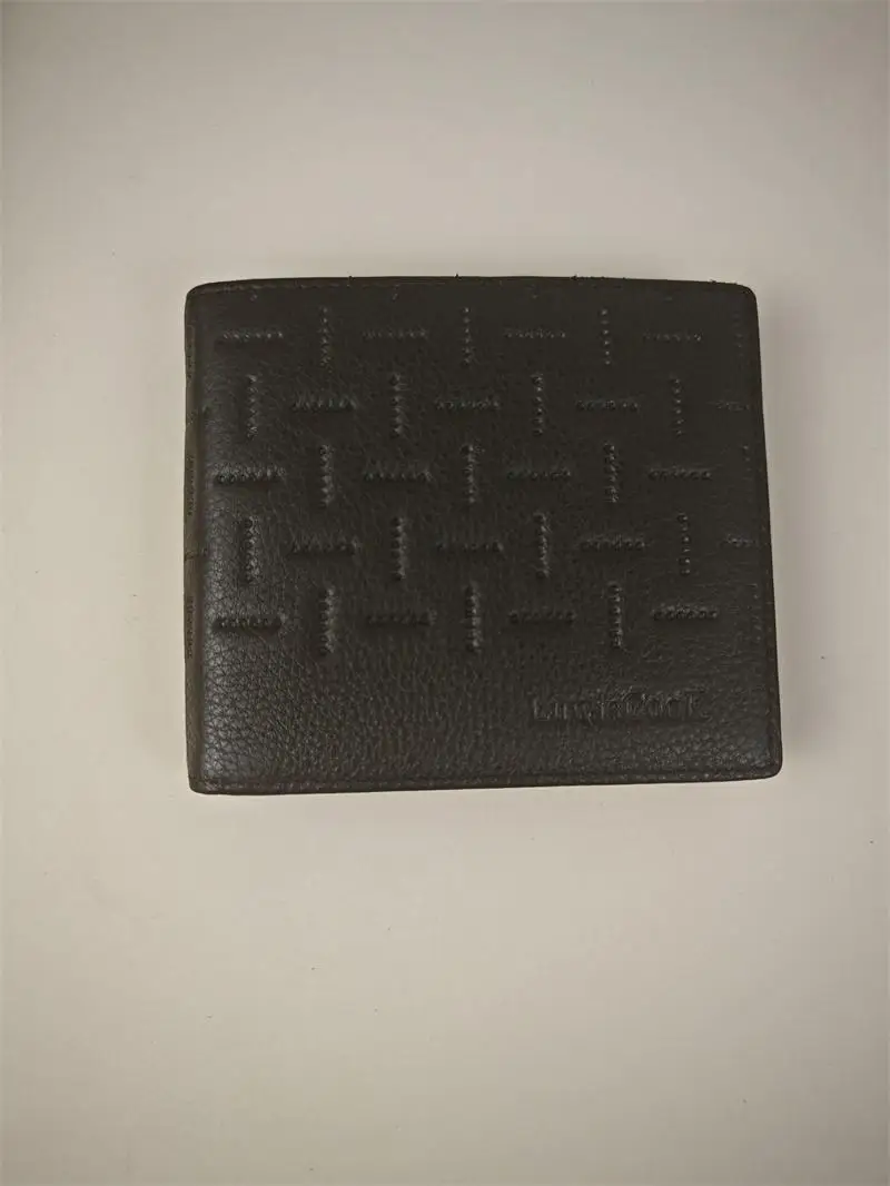 

Long Leather Wallet for Men Top Layer Cowhide Busin Sle Youth Faion Pure Color Large cy Clip Card Slot