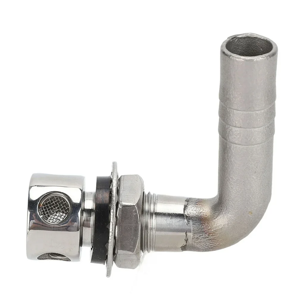 

For Boat Marine Convenient Design Fuel Tank Vent Silver 15mm/0.59inch 70 X 65mm/2.75 X 2.56inch Stainless Steel