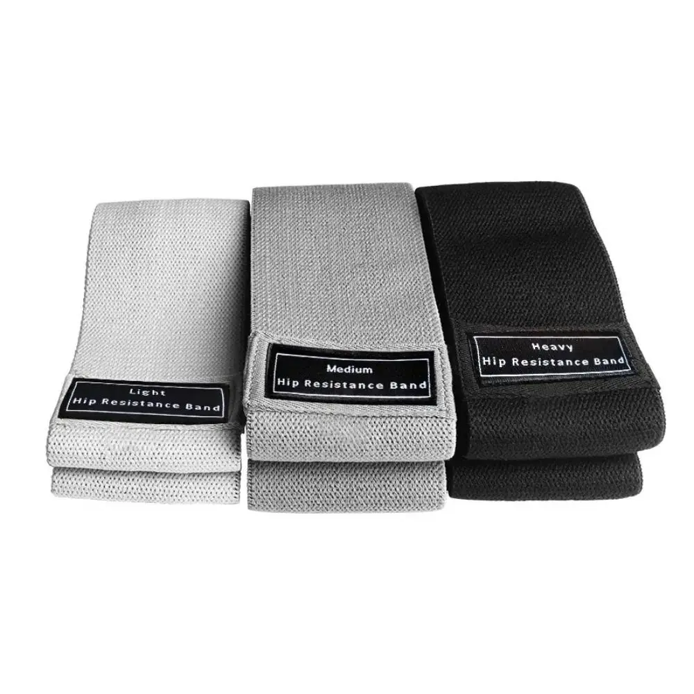 Polyester Resistance Band High Elasticity Anti Rolling Hip Band Stretch Resistant Thickened Design Exercise Band