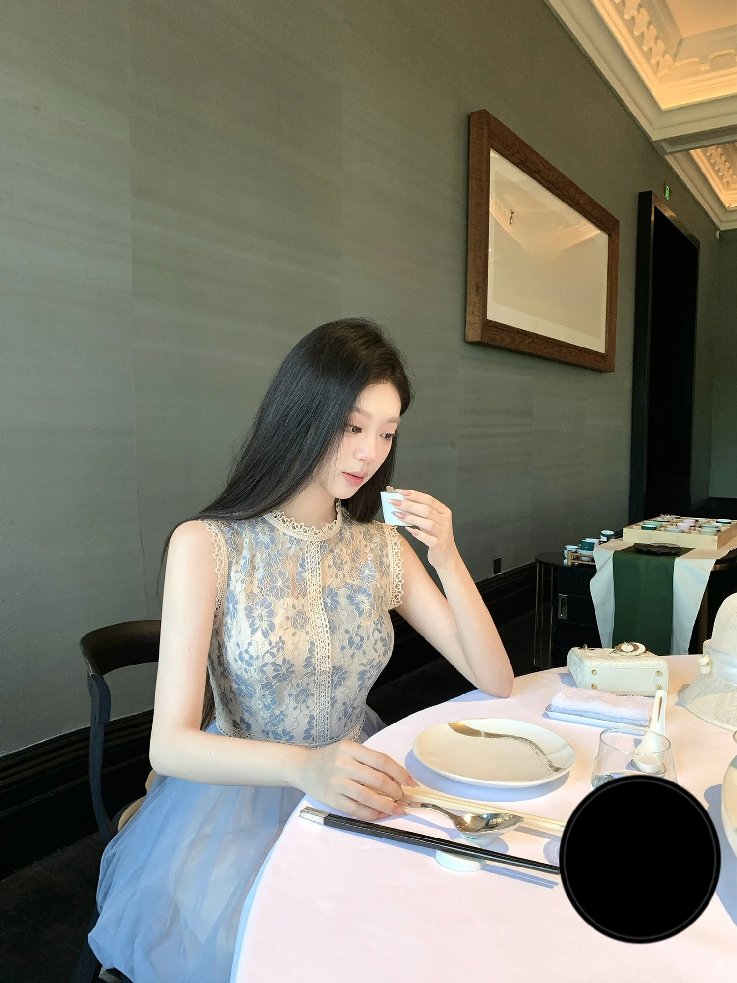 

Kubiliv новое китайское круглое платье Ne Svel с вышивкой и кружевом в стиле пэчворк, сетчатое платье Pure Desire, лето-осень трапециевидной формы Dr