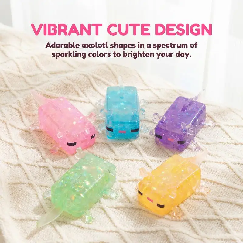 **Handmade Cute Axolotl  Toy DIY Gift for Kids and Adults Stress  Soft Toy for Home Study Desk Decor