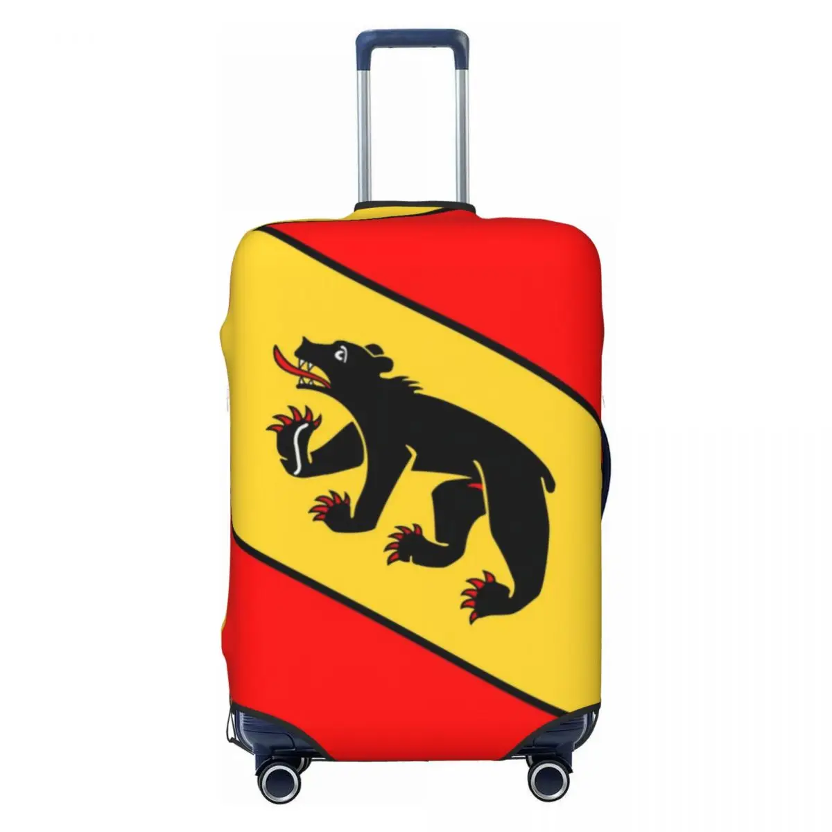 

Custom Bern Bear Swiss Flag Luggage Cover Switzerland Bern Coat of Arms Travel Suitcase Protective Covers Suit For 18-32 inch