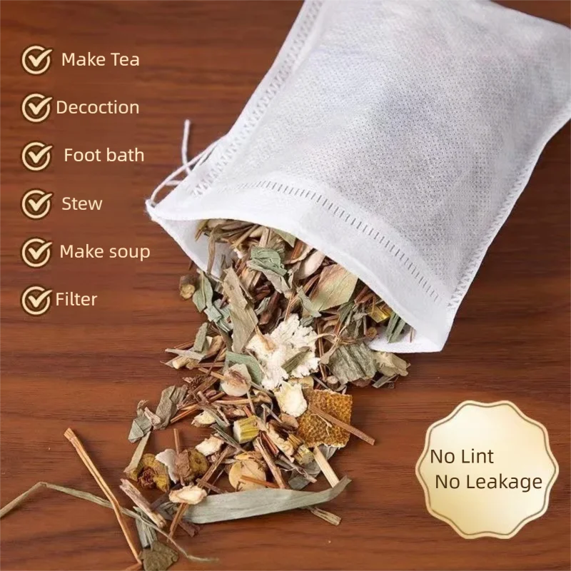 Disposable Tea bags Empty Scented Tea Bags with String Heal Seal Filter Bags for Herb Loose Tea Kitchen Accessories Tools