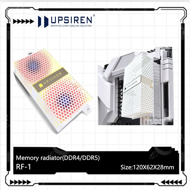 

UPSIREN RF-1 ARGB Memory Module Active Cooling Vest radiator Improve memory cooling efficiency designed for overclocking players