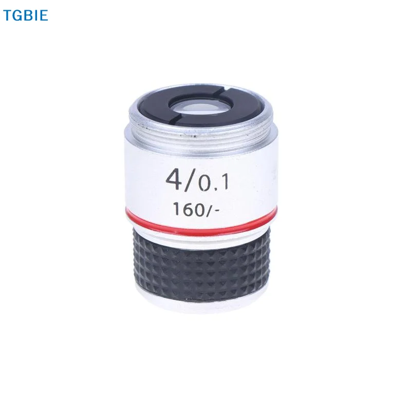 [TL][TL]185 4X 40X 100X microscopio biológico lente objetivo acromático adaptadores de lente de microscopio lente objetivo compacta duradera