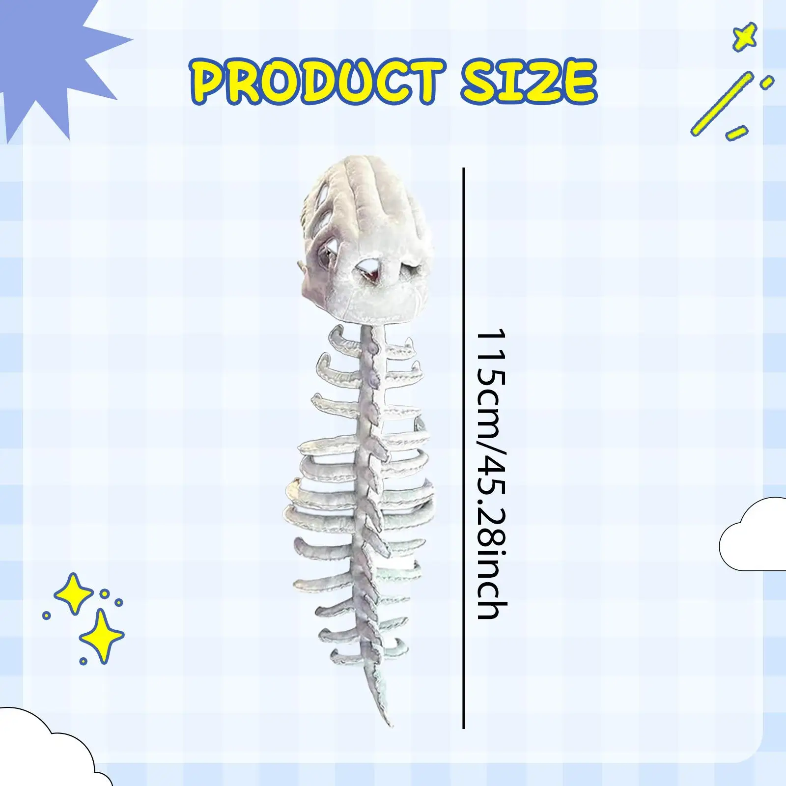 Conjunto de fantasia de esqueleto de dinossauro para apresentações de Natal e Halloween