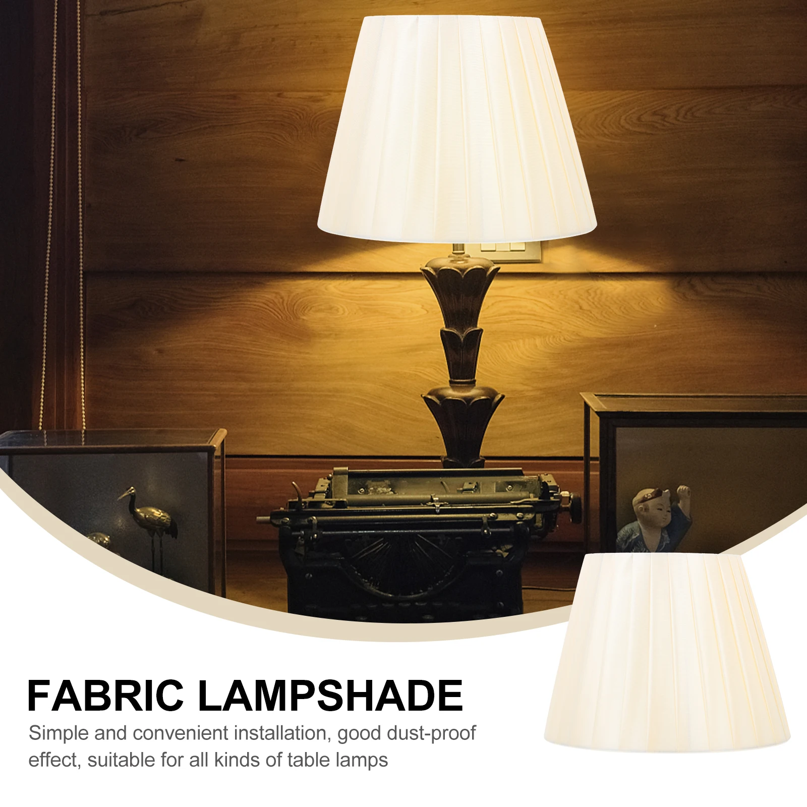 

Cloth Lampshade Firm Suitable Wall Floor Bedside Lamp Softens Eye Decor Gift
