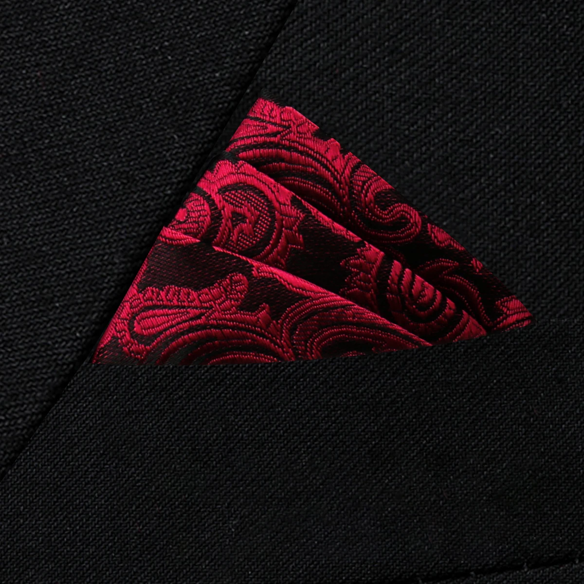 Pocket Square Silk High Grade New Style Handkerchief Men Black Suit Accessories Solid Men Handker Many Color Newest Fit Pockets