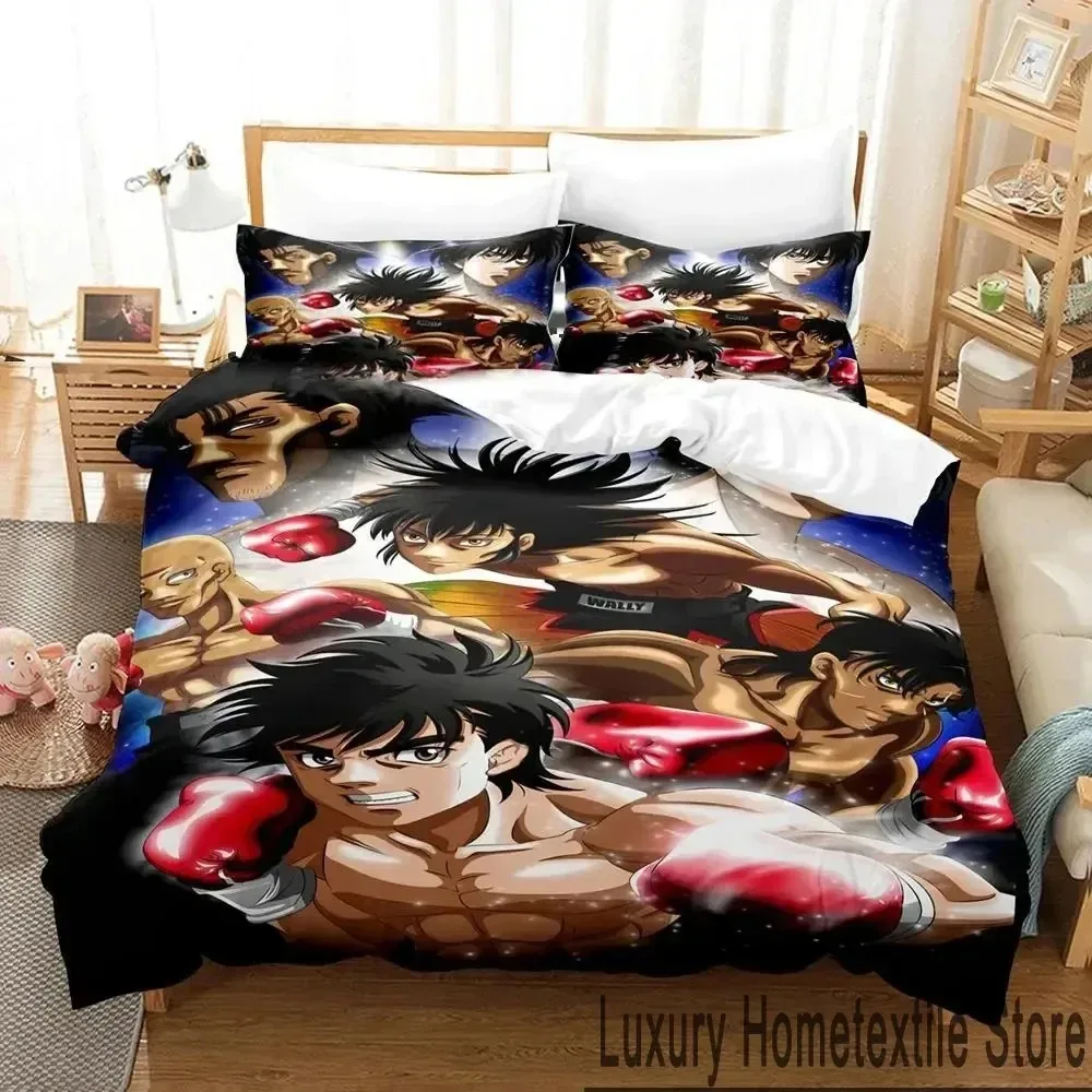 Fighting Spirit Hajime No Ippo Anime Bedding Set Boys Girls Twin Queen King Size Duvet Cover Pillowcase Bed boys Adult