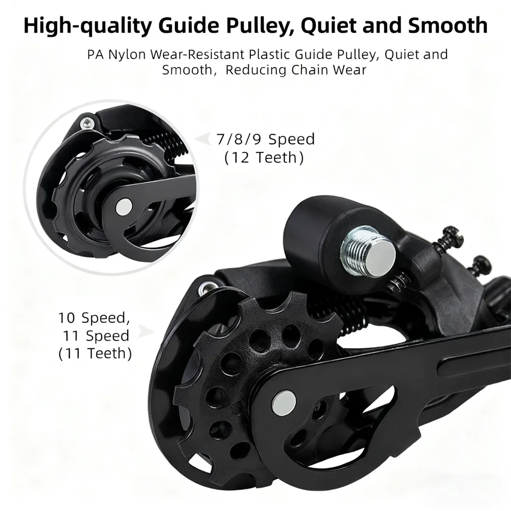الدراجة الجبلية الخلفية شيفتر الدراجة الجبلية 7/8/9/10 // 11/12 سرعة الطريق الخلفي Derailleur متوافق مع 7/8/9/12S الدراجات الملحقات #4
