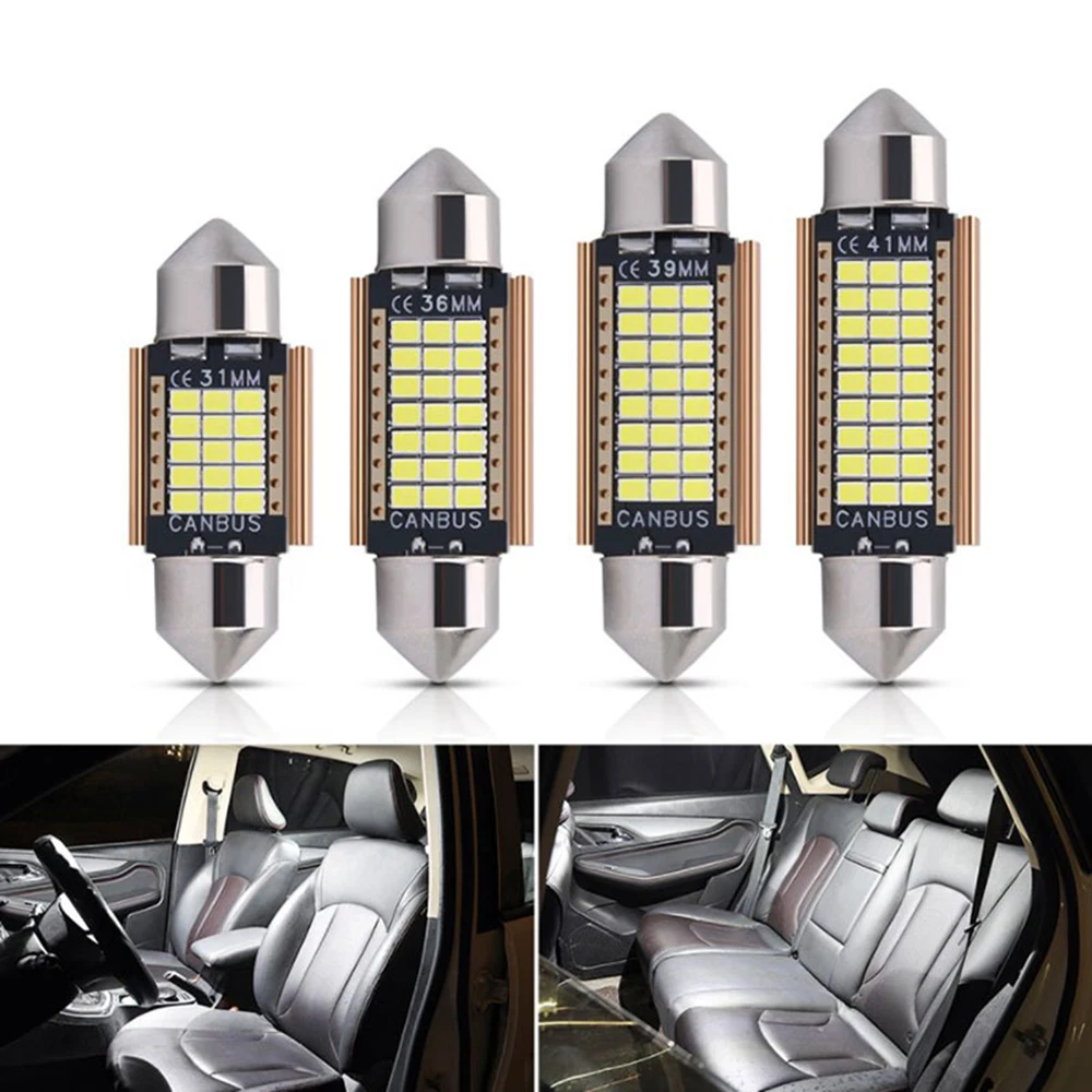 

Led2016 c5w CANbus 31mm 36mm 39mm 41mm car LED bulbs with false light bulb for car interior