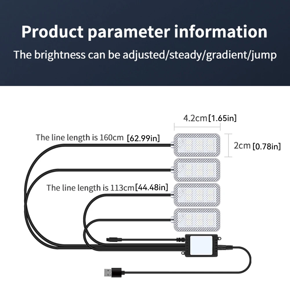 Car Led Foot Ambient With USB Cigarette Lighter Backlight Music Control App RGB Auto Interior Decorative Atmosphere Lights