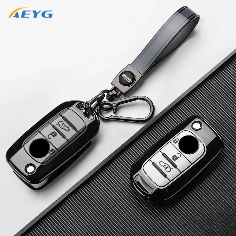 TPU Car Folding Key Case Cover Shell For FIAT Tipo Toro Nuovo Freedom 500X Doblo Argo Grazie Protector Holder Fob Accessories