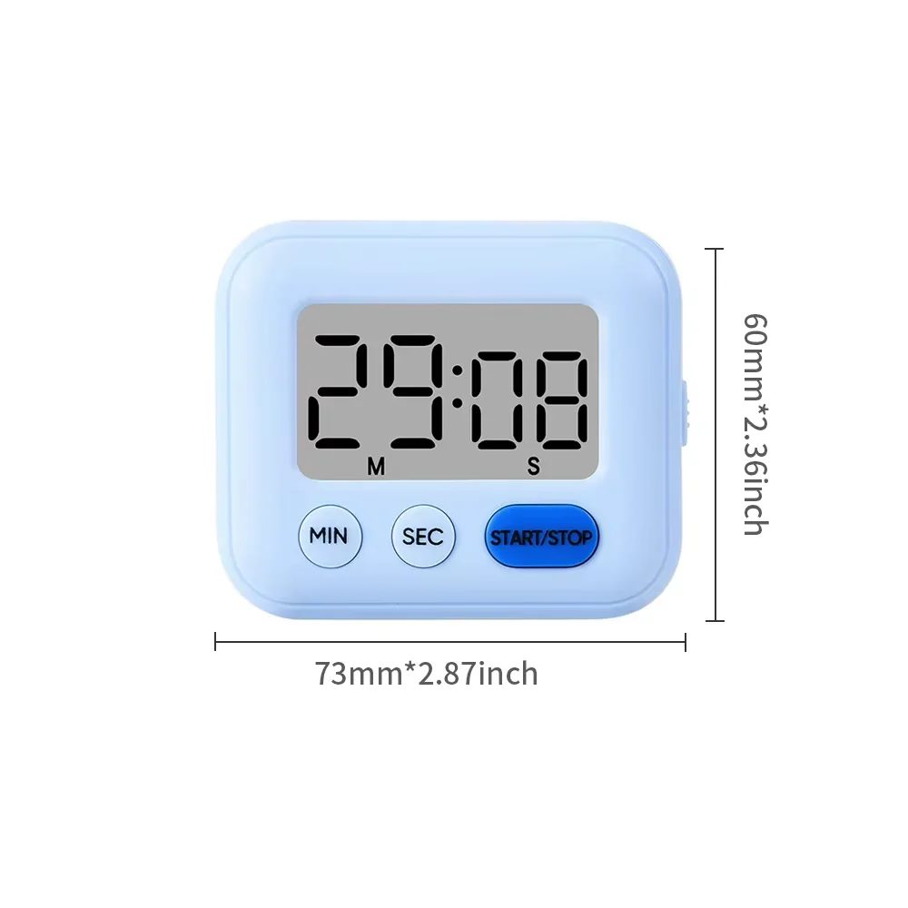 Digital Kitchen Timer With Magnetic Back LCD Display Countdown Count up Timer for Cooking Baking Classroom Study 6