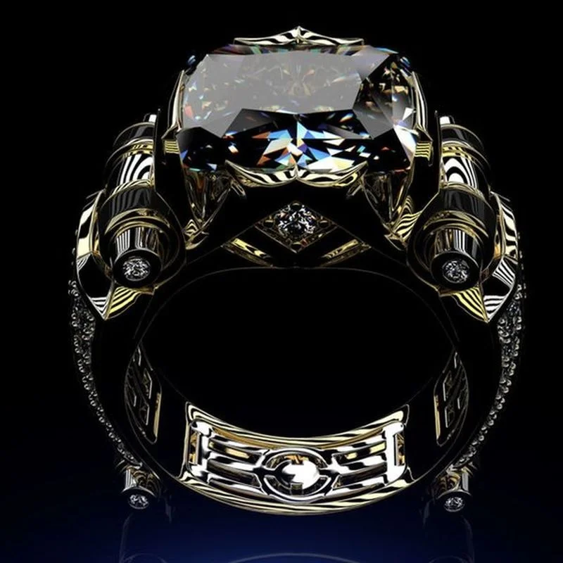 Luxury Designer Rings for Men Gothic Stainless Steel Ring Gold Color Ring Fidget Ring Men Jewellery Indian Jewelry Anillo Hombre