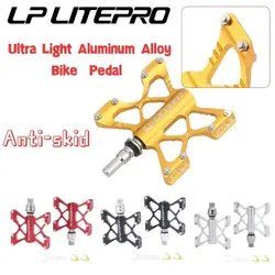 LP LITEPRO K3 Folding Bicycle Pedal Ultra Light Aluminum Alloy Anti-skid Suitable For Mountain Bike Road Bike  Pedal Parts