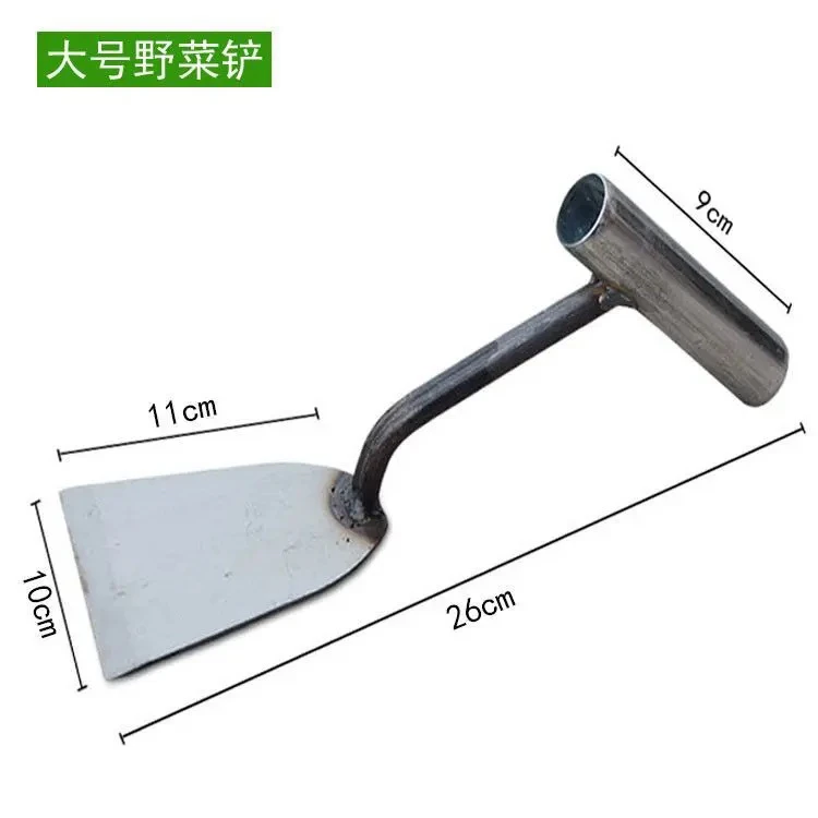 Household shovel for planting flowers, shoveling grass and digging wild vegetables, small shovel, thickened manganese steel