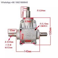 90° Right Angle Gearbox, Spiral Bevel Gear, T-Type Steering Gear, Reversing Transmission, Compact & High-Precision Drive