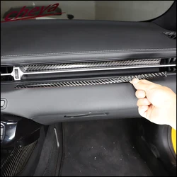 For Toyota GR Supra A90 2019-2022 Car Dashboard Co-pilot Central Control Decorative Stickers Trim Carbon Fiber Car Accessories