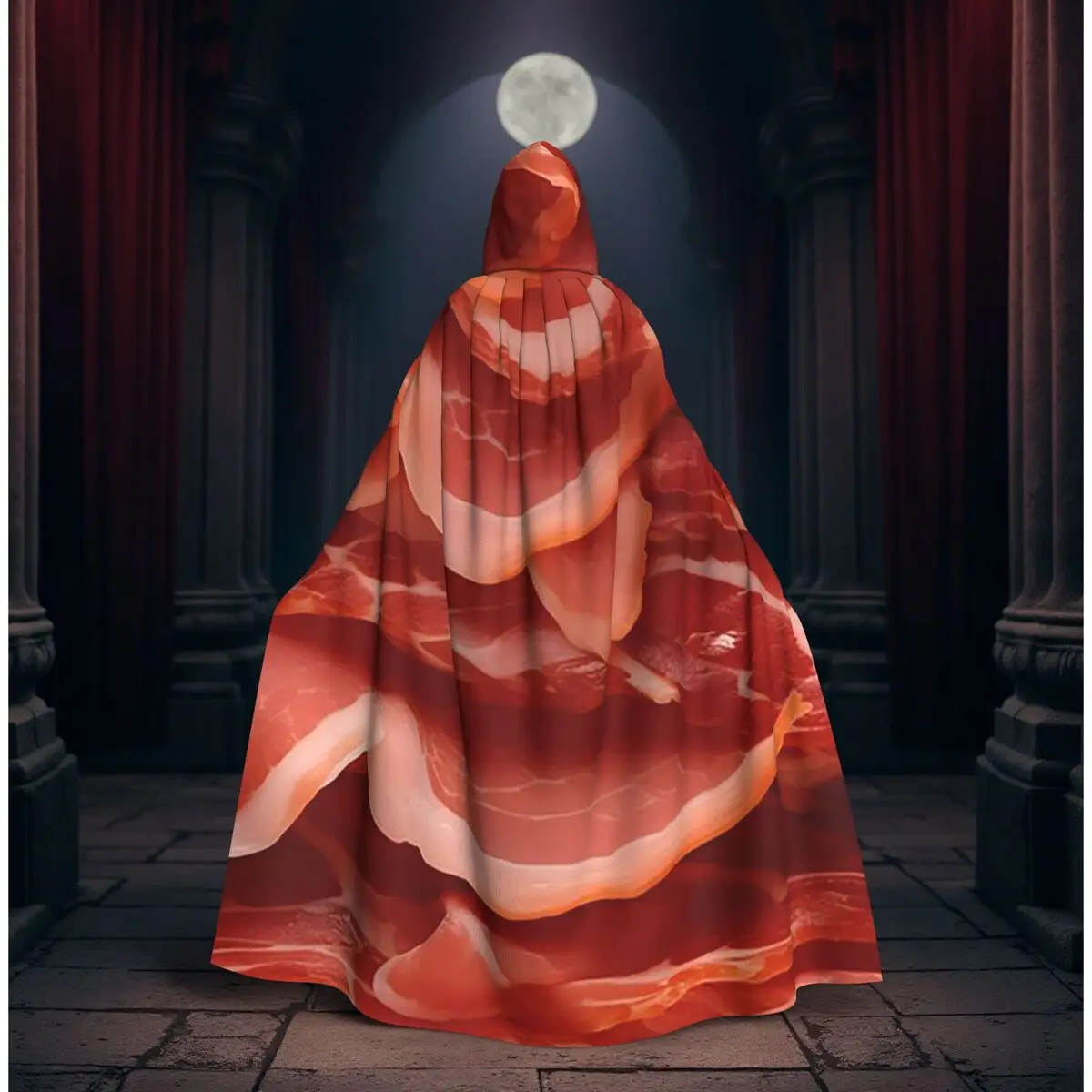 Jamon Jamon Jamon Estilo 1, Capa Larga con Capucha, Disfraz Medieval de Bruja, Capa de Cosplay, Halloween, Vampiro, Adulto, Unisex