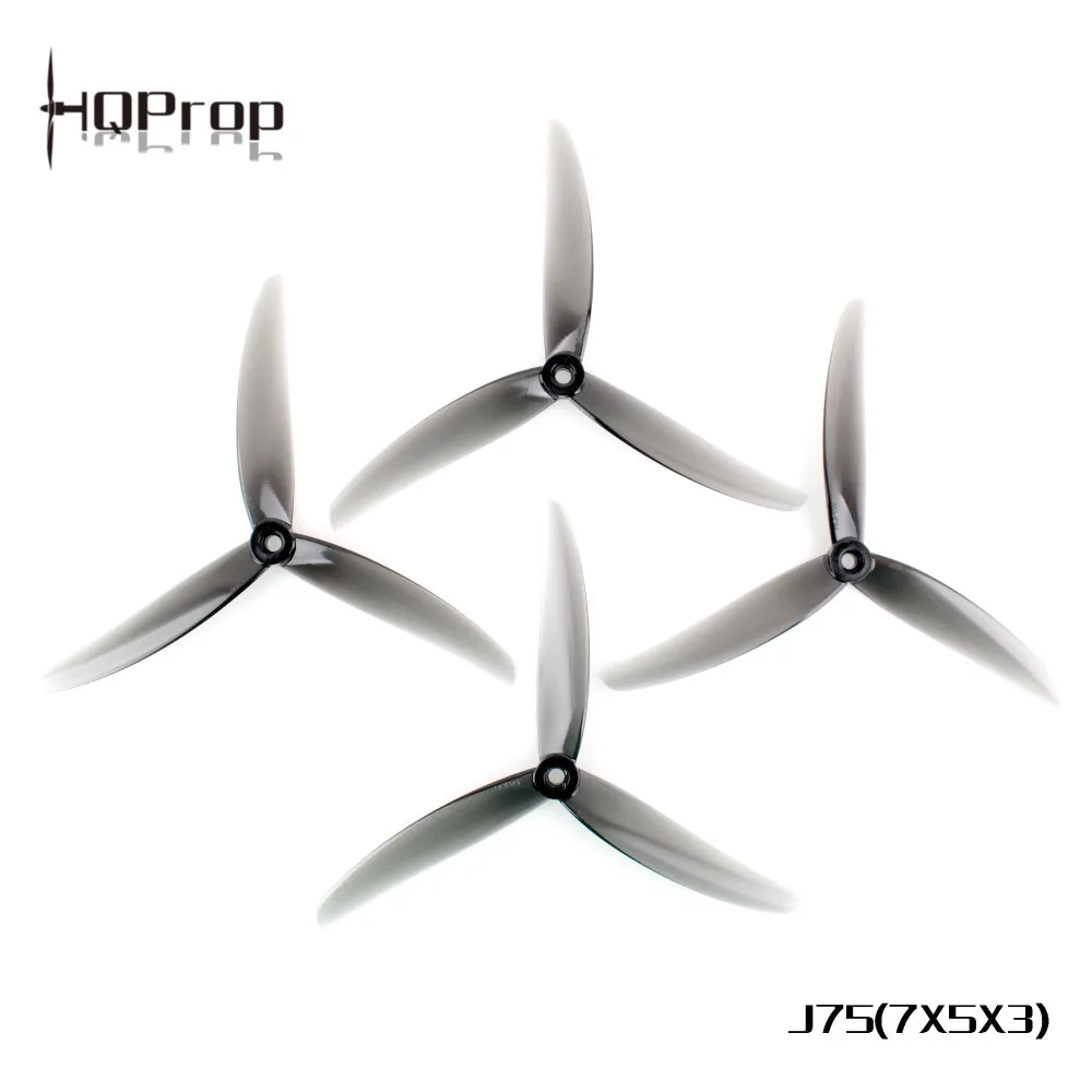 HQProp J75 7x5x3 7 Zoll 3-Blatt PC-Propeller 8,8g 5mm für Langstrecken-FPV-Drohne CW CCW – Detail 5