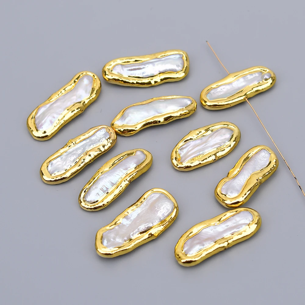 apdgg-10-pcs-14x33mm-cultured-white-biwa-pearl-gold-edged-spacer-beads-for-jewelry-making-diy