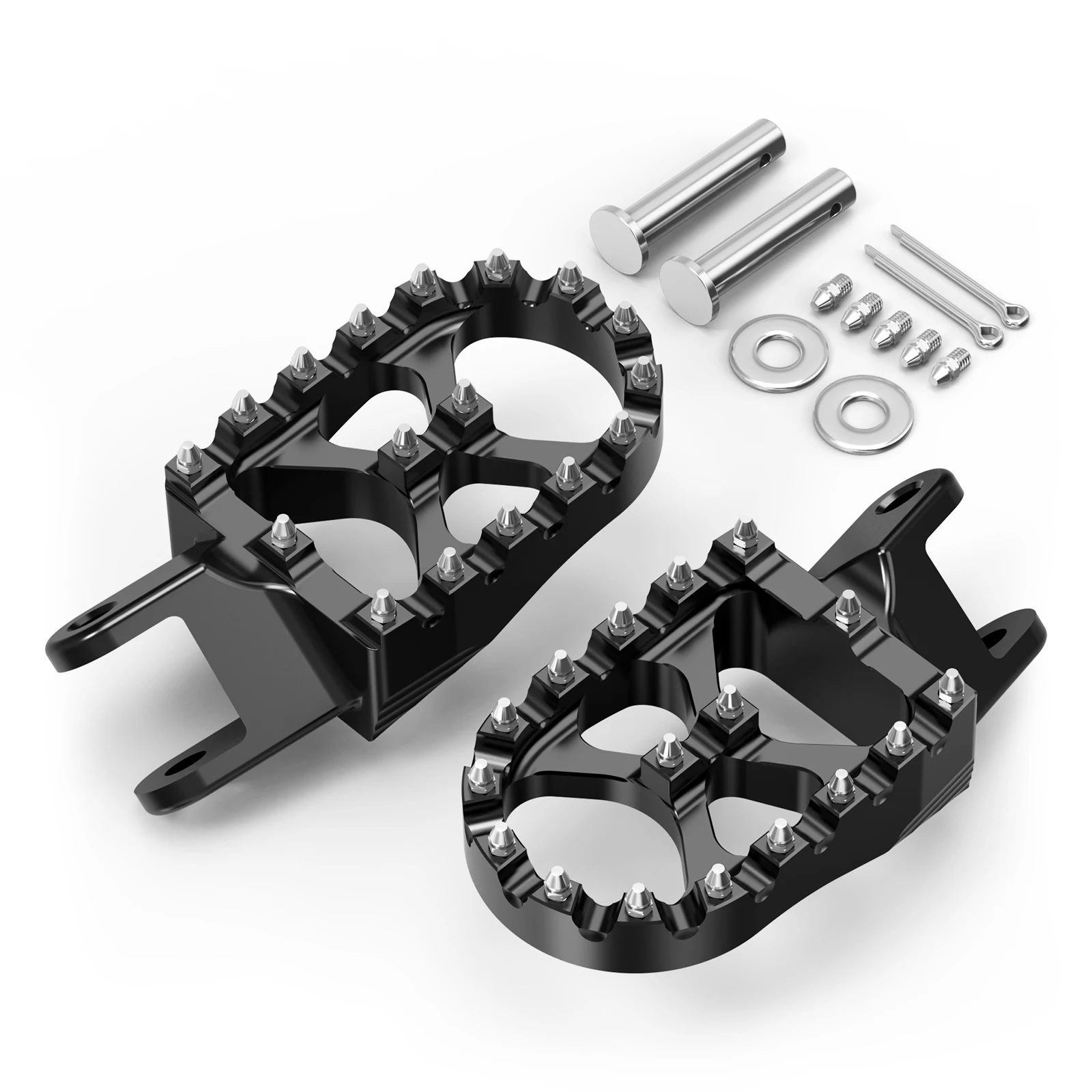 NICECNC Motorrad-Fußrasten, Fußstützen, Pedale für Honda XR650L 1993-2025 CR80R CR85R XR250R XR400R XR600R XR650R – Detail 9