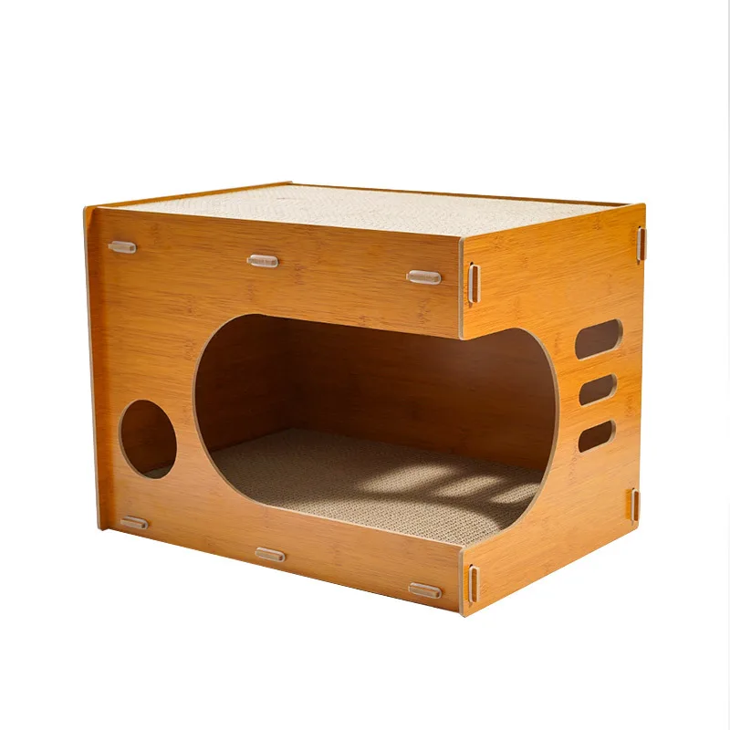 Detachable Cat Scratcher Bed, All Season Usable, Breathable Kitty Rest Nest for Indoor Use