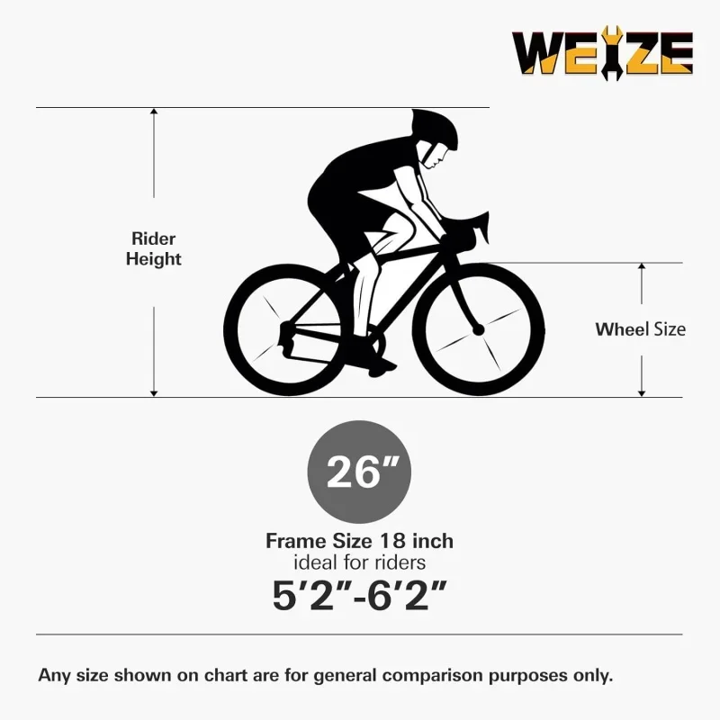 AWEIZE,24/26/27 Inch Outdoor Cycling Bike,18-Speed/High-Carbon Steel/Dual Full,for Women Adult,MTB Bicycle With Suspension Fork